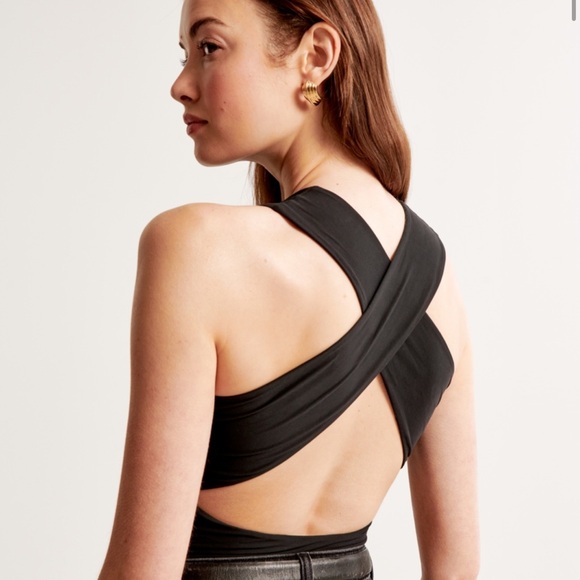 Abercrombie and Fitch Black tank top bodysuit - Picture 2 of 3